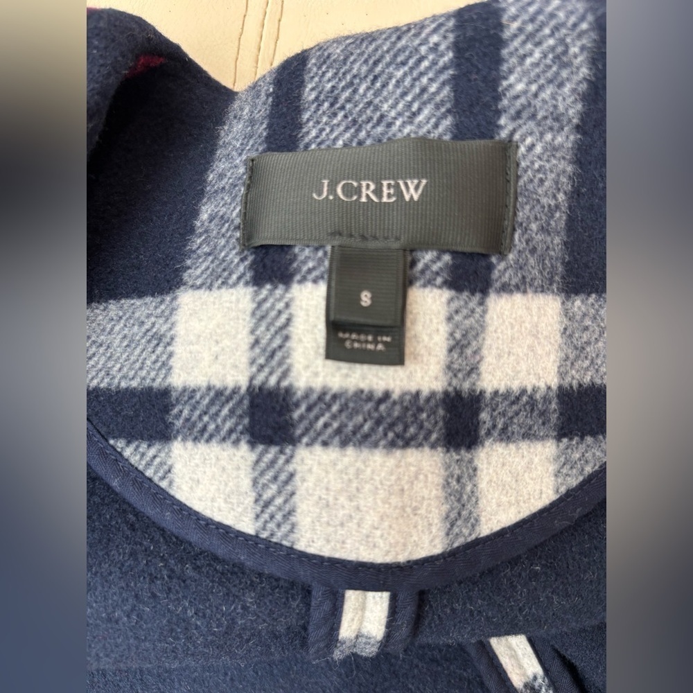 J. Crew Wool Plaid Bomber Jacket Size Small - Picture 8 of 9